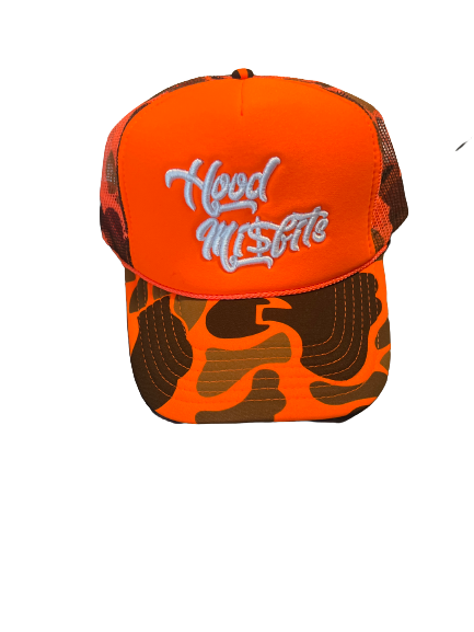 Orange Camo/ Trucker hats