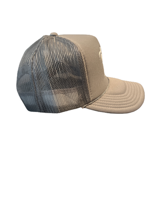 Gray trucker hat