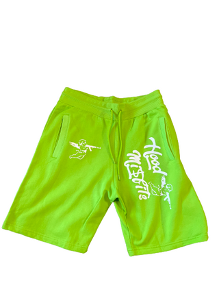 Lime green comfy shorts