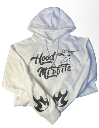 White unisex hoodies