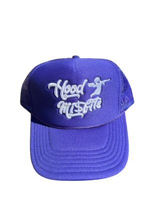 Purple trucker hat