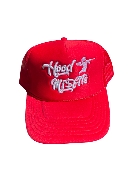 Red trucker hat